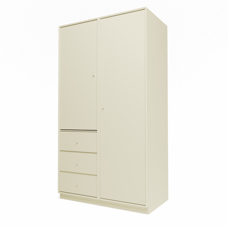 Attire III garderobe, inkl. sokkel 7 cm fra Montana - Vanilla - Jacobsen Plus