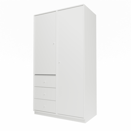 Attire III garderobe, inkl. sokkel 7 cm fra Montana - White - Jacobsen Plus
