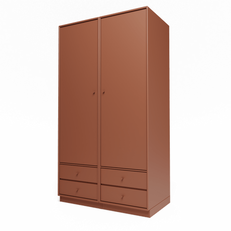 Attire IV garderobe, inkl. sokkel 7 cm fra Montana - Hazelnut - Jacobsen Plus