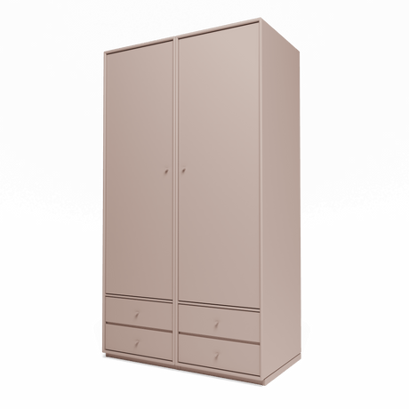 Attire IV garderobe, inkl. sokkel 3 cm fra Montana - Mushroom - Jacobsen Plus