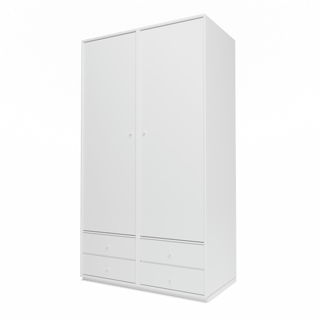 Attire IV garderobe, inkl. sokkel 3 cm fra Montana - New white - Jacobsen Plus