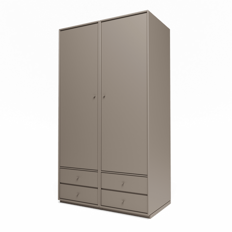 Attire IV garderobe, inkl. sokkel 3 cm fra Montana - Truffle - Jacobsen Plus