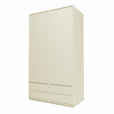 Attire IV garderobe, inkl. sokkel 3 cm fra Montana - Vanilla - Jacobsen Plus