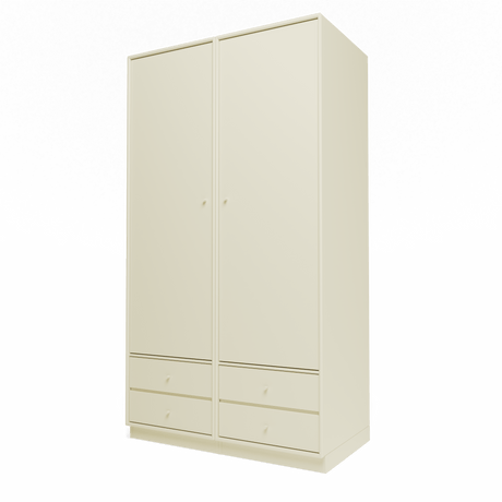 Attire IV garderobe, inkl. sokkel 7 cm fra Montana - Vanilla - Jacobsen Plus
