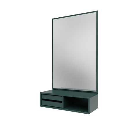Glance spejl og modul fra Montana - Black Jade - Jacobsen Plus