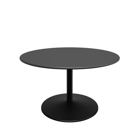 Panton Couchtisch, Ø75 cm fra Montana - Nero Linoleum / Schwarzes Gestell - Jacobsen Plus