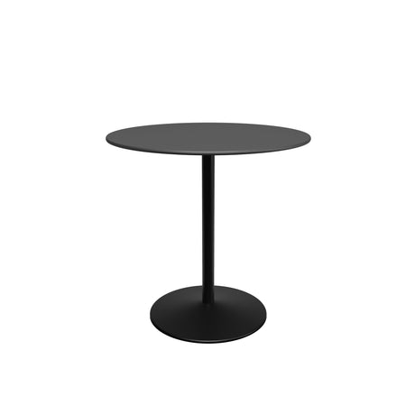 Panton Café- und Esstisch, Ø75 cm von Montana - Nero Linoleum / Schwarzes Gestell - Jacobsen Plus