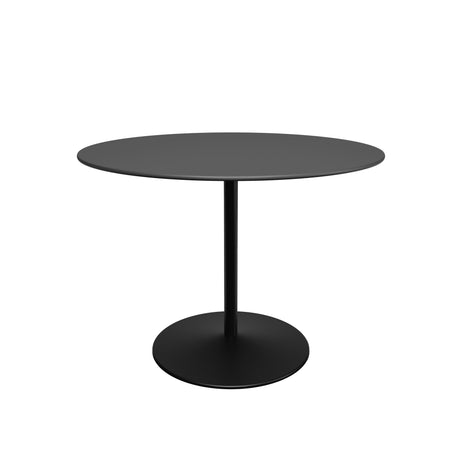 Panton Café- und Esstisch, Ø100 cm von Montana - Nero Linoleum / Schwarzes Gestell - Jacobsen Plus