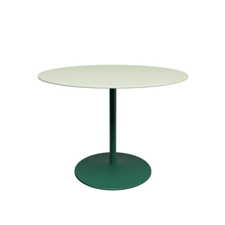 Panton Café- und Esstisch, Ø100 cm von Montana - Pistazien-Linoleum / Kieferngestell - Jacobsen Plus