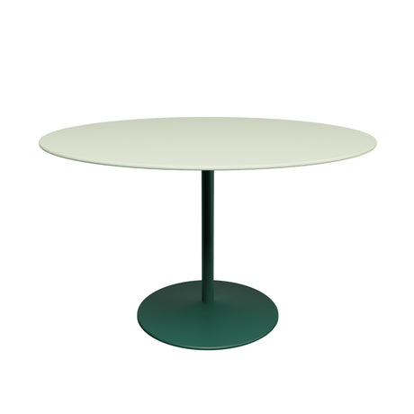 Panton Café- und Esstisch, Ø120 cm von Montana - Pistazien-Linoleum / Kieferngestell - Jacobsen Plus