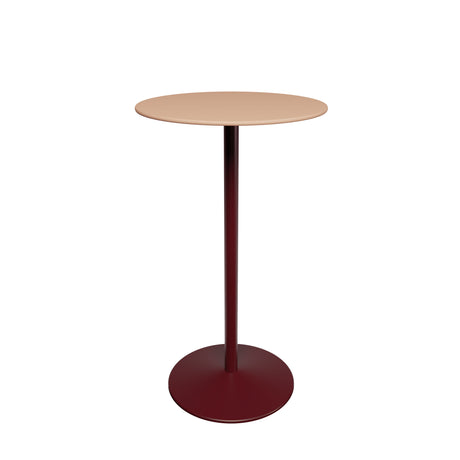 Panton Bartisch, Ø60 cm fra Montana - Nussbaum-Linoleum / Schwarz-Rot-Gestell - Jacobsen Plus