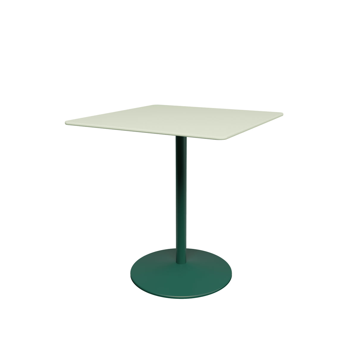 Panton café- og spisebord, 70x70 cm fra Montana - Pistachio linoleum / Pine stel - Jacobsen Plus