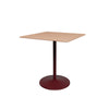 Walnut linoleum / Black Red stel