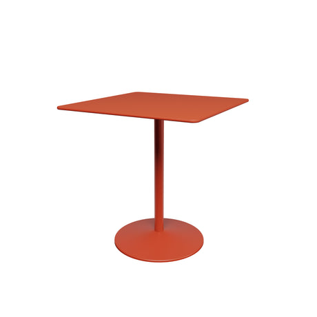 Panton Café- und Esstisch, 70x70 cm von Montana - Rosso Namib Nanolaminat / Hokkaido Gestell - Jacobsen Plus