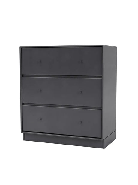 Carry Kommode inkl. sokkel fra Montana - Coal / Sokkel 7 cm - Jacobsen Plus