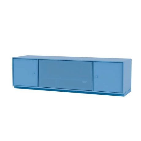 TV & Sound modul Octave III, SI13 medium, inkl. sokkel fra Montana - Azure / 3 cm sokkel - Jacobsen Plus