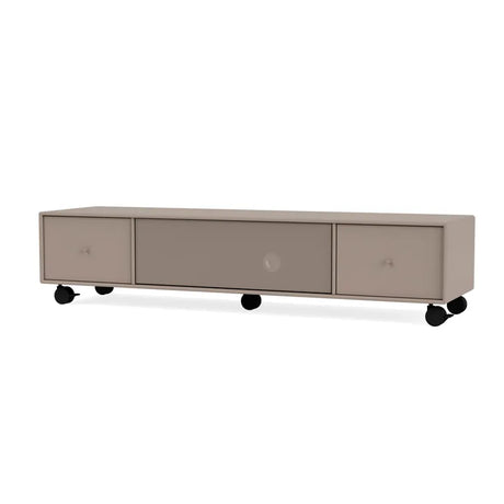 TV & Sound modul Octave II, VI18 medium, inkl. hjul fra Montana - Truffle - Jacobsen Plus
