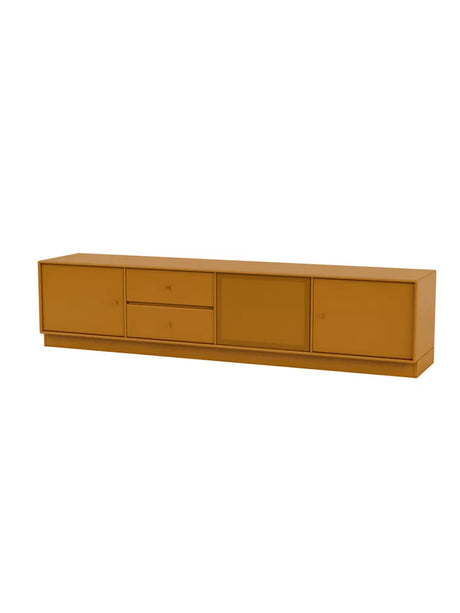 TV & Sound Modul, Octave VIII, inkl. sokkel fra Montana - Amber / 7 cm sokkel - Jacobsen Plus