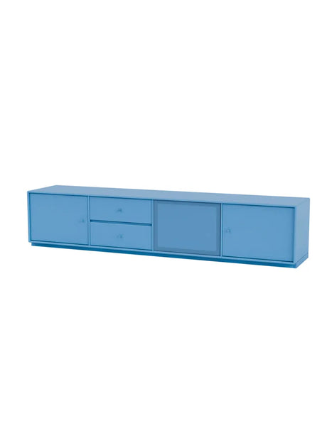 TV & Sound Modul, Octave VIII, inkl. sokkel fra Montana - Azure / 3 cm sokkel - Jacobsen Plus