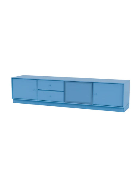 TV & Sound Modul, Octave VIII, inkl. sokkel fra Montana - Azure / 7 cm sokkel - Jacobsen Plus