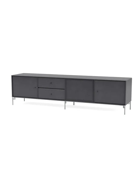 TV & Sound Modul, Octave VIII, inkl. metal ben fra Montana - Coal / Krom - Jacobsen Plus