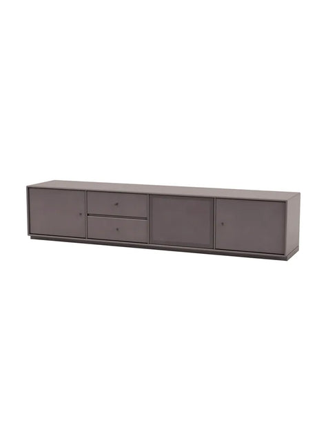 TV & Sound Modul, Octave VIII, inkl. sokkel fra Montana - Coffee / 3 cm sokkel - Jacobsen Plus