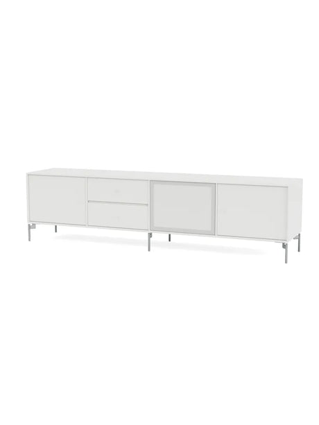 TV & Sound Modul, Octave VIII, inkl. metal ben fra Montana - White / Krom - Jacobsen Plus