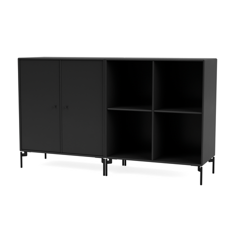 Pair reol, inkl. ben fra Montana - Black / Black - Jacobsen Plus