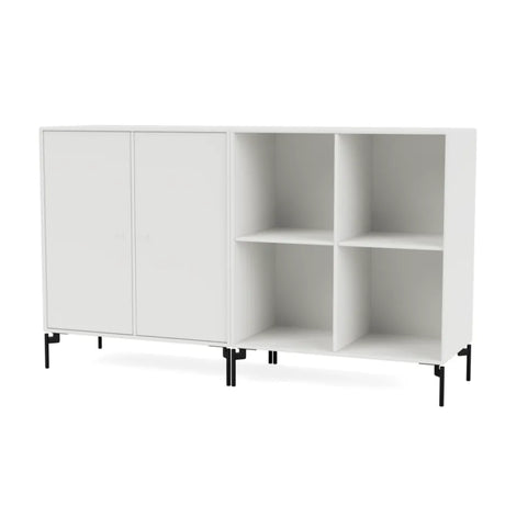Pair reol, inkl. ben fra Montana - White / Black - Jacobsen Plus