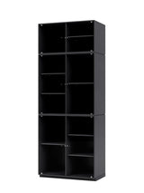 Ripple IV Vitrineskab, inkl. sokkel fra Montana - Anthracite / Sokkel 3 cm - Jacobsen Plus