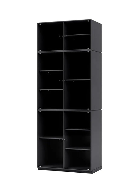 Ripple IV Vitrineskab, inkl. sokkel fra Montana - Anthracite / Sokkel 3 cm - Jacobsen Plus