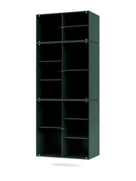 Ripple IV Vitrineskab, inkl. ophæng fra Montana - Black Jade - Jacobsen Plus