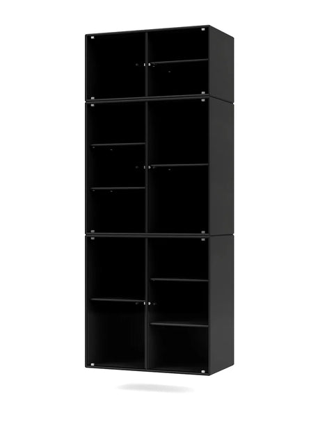 Ripple IV Vitrineskab, inkl. ophæng fra Montana - Black - Jacobsen Plus