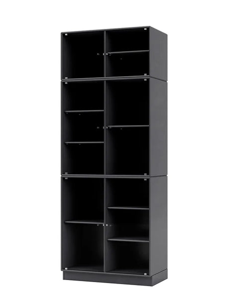 Ripple IV Vitrineskab, inkl. sokkel fra Montana - Coal / Sokkel 7 cm - Jacobsen Plus