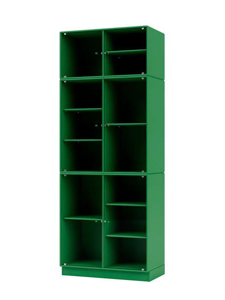 Ripple IV Vitrineskab, inkl. sokkel fra Montana - Parsley / Sokkel 7 cm - Jacobsen Plus