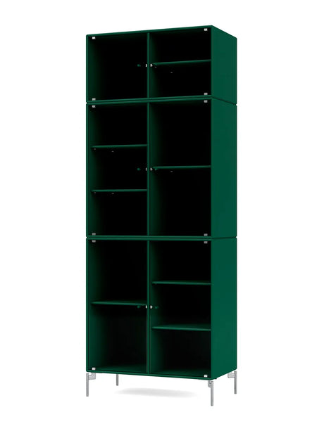 Ripple IV Vitrineskab, inkl. ben fra Montana - Pine / Krom - Jacobsen Plus