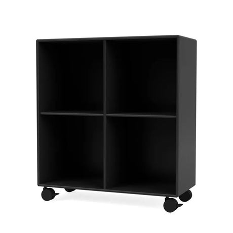1112 reol inkl. hjul fra Montana - Black - Jacobsen Plus