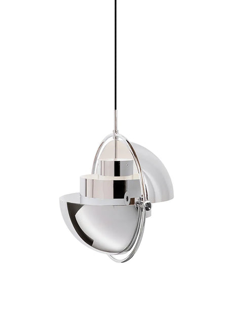 Multi-Lite Pendelleuchte, Small von GUBI - Schwarzer Schirm - Messinggestell - Jacobsen Plus