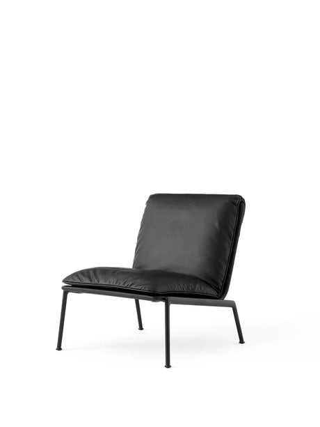 Muno LN18 Lounge Chair von &Tradition - Nobles Anilinleder Schwarz / Warmes Schwarz - Jacobsen Plus