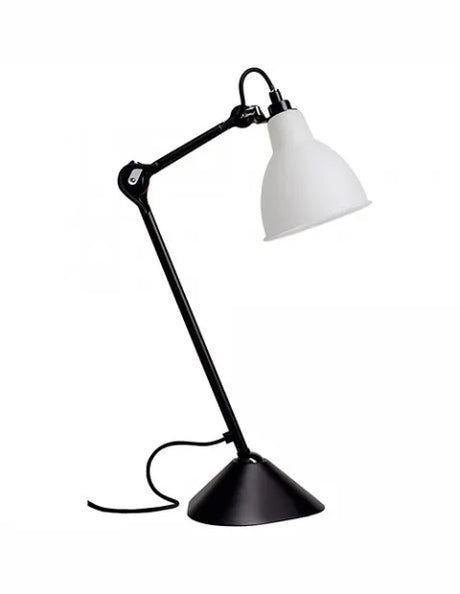 Nr. 205 Tischleuchte von Lampe Gras - Schwarzes Gestell / Matweiß - Jacobsen Plus