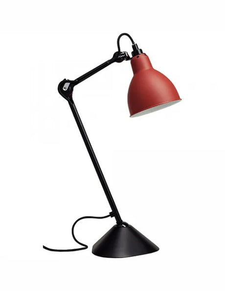 Nr. 205 Tischleuchte von Lampe Gras - Schwarzes Gestell / Rot - Jacobsen Plus