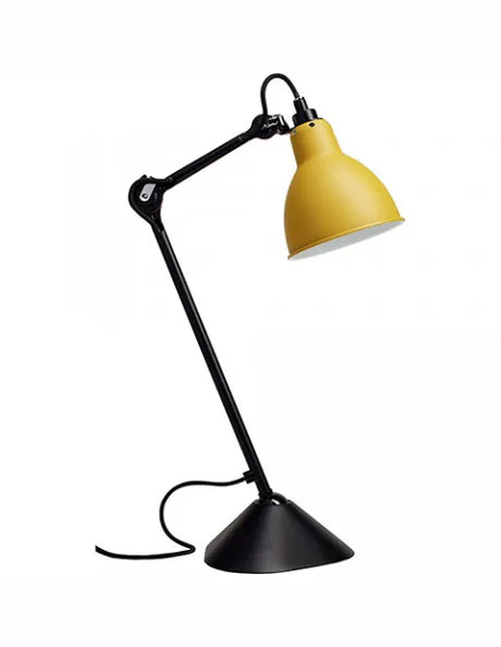 Nr. 205 Tischleuchte von Lampe Gras - Schwarzes Gestell / Gelb - Jacobsen Plus