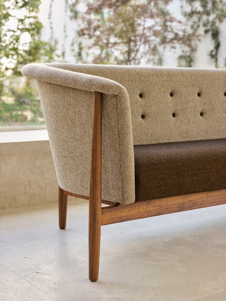 ND52-3 Vita 3-Sitzer Sofa von Nanna Ditzel - Walnuss Öl / Hallingdal 65 270/370 - Jacobsen Plus