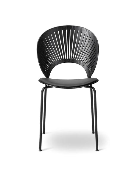 3396 Trinidad Stuhl, Schwarz Esche/omni 301 von Nanna Ditzel - Krom-Gestell - Jacobsen Plus