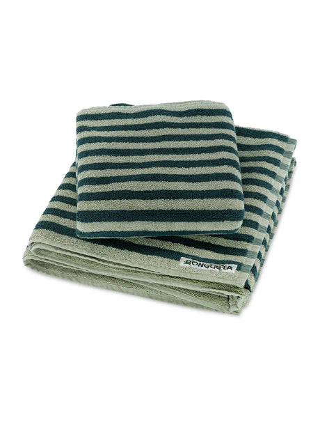 Naram towel - Sea foam & Deep teal von Bongusta - 30 x 30 cm - Jacobsen Plus