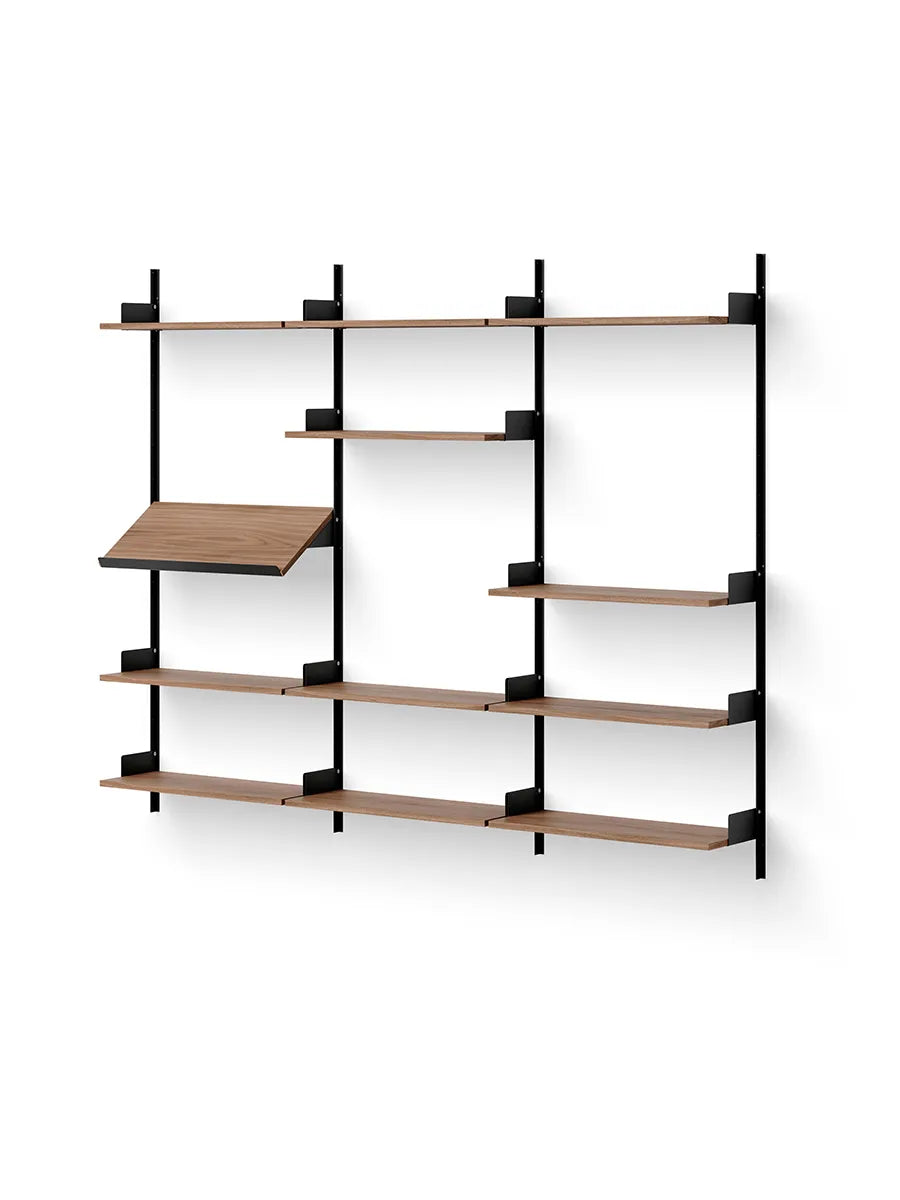 Display Shelf von New Works - Walnuss-Schwarz - Jacobsen Plus