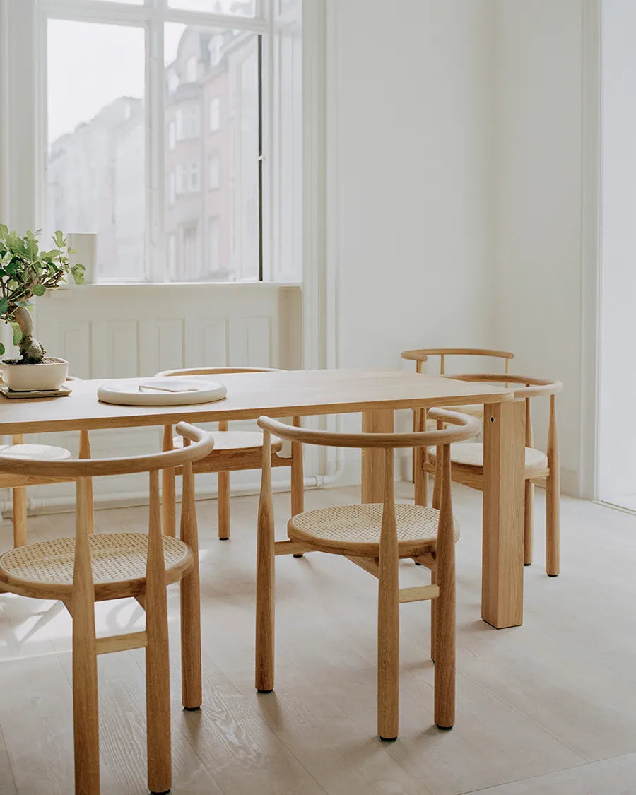 Bukowski Chair m. Fransk Geflecht, Eg fra New Works