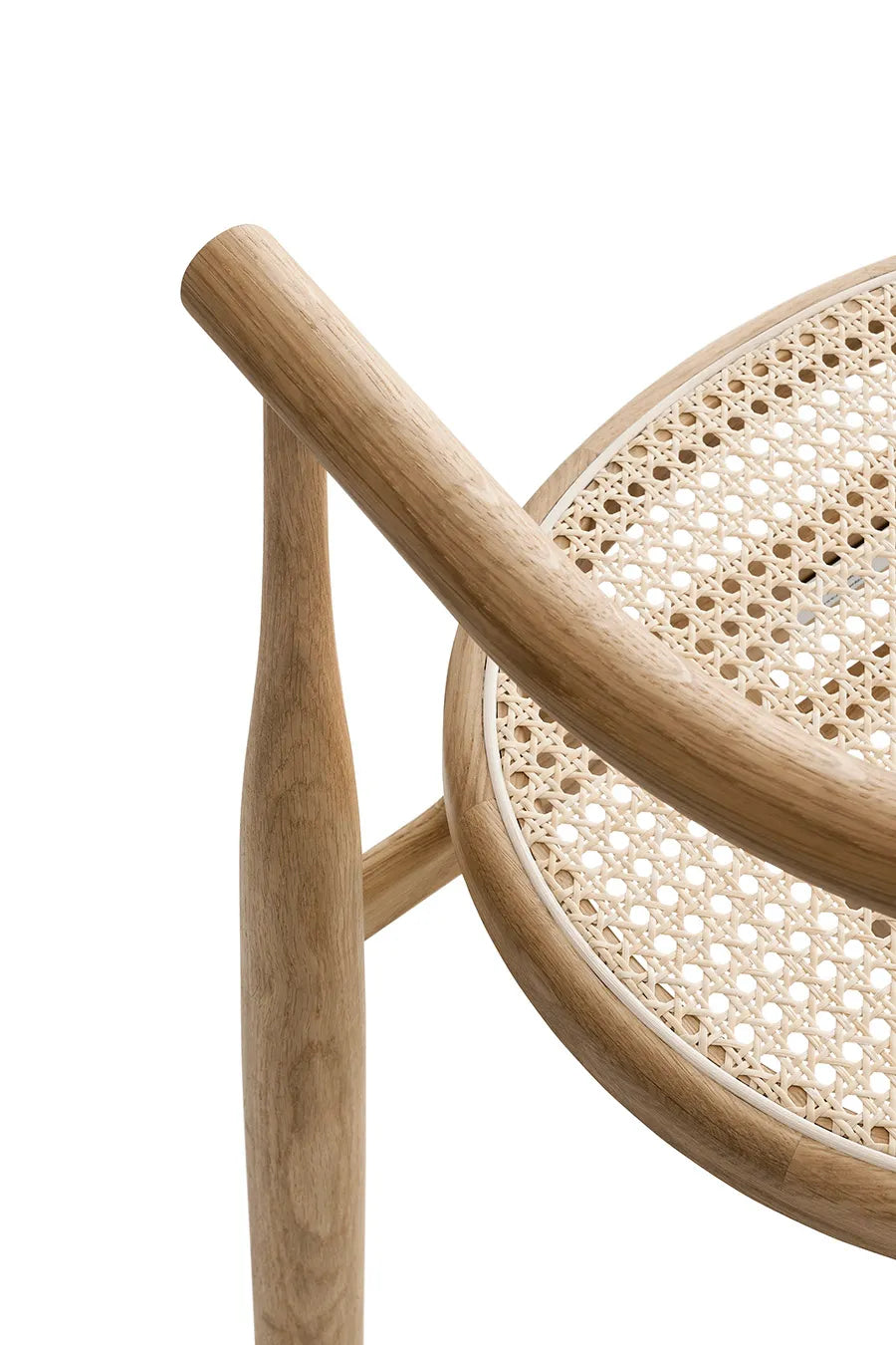 Bukowski Chair m. Fransk Geflecht, Eg fra New Works
