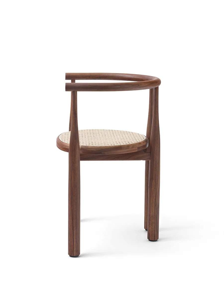 Bukowski Chair m. französischem Geflecht, Walnuss von New Works