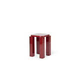 New Works Atlas Stool, lakeret - Burgundy - Jacobsen Plus